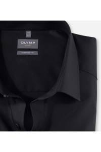 OLYMP Luxor Comfort Fit Hemd schwarz, Einfarbig