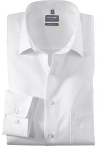 OLYMP Luxor Comfort Fit Hemd weiss, Einfarbig