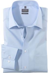 OLYMP Luxor Comfort Fit Hemd blau, Einfarbig