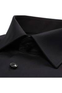 OLYMP Luxor Comfort Fit Hemd schwarz, Einfarbig
