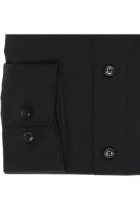 OLYMP Luxor Comfort Fit Hemd schwarz, Einfarbig
