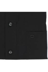 OLYMP Luxor Comfort Fit Hemd schwarz, Einfarbig
