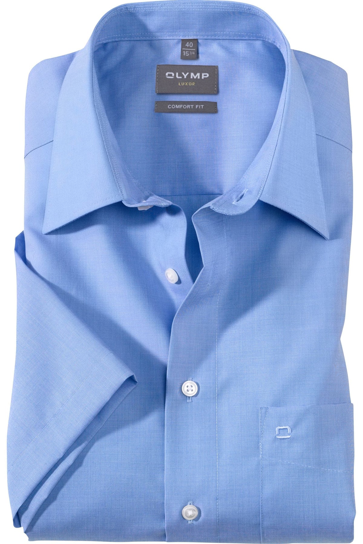 OLYMP Luxor Comfort Fit Hemd blau, Einfarbig