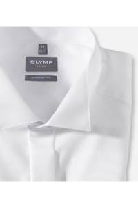OLYMP Luxor Comfort Fit Galahemd weiss, Einfarbig