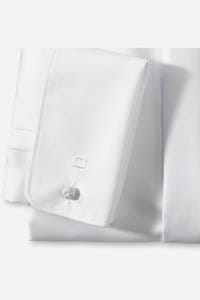 OLYMP Luxor Comfort Fit Galahemd weiss, Einfarbig