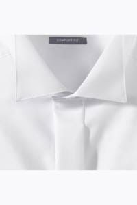 OLYMP Luxor Comfort Fit Galahemd weiss, Einfarbig