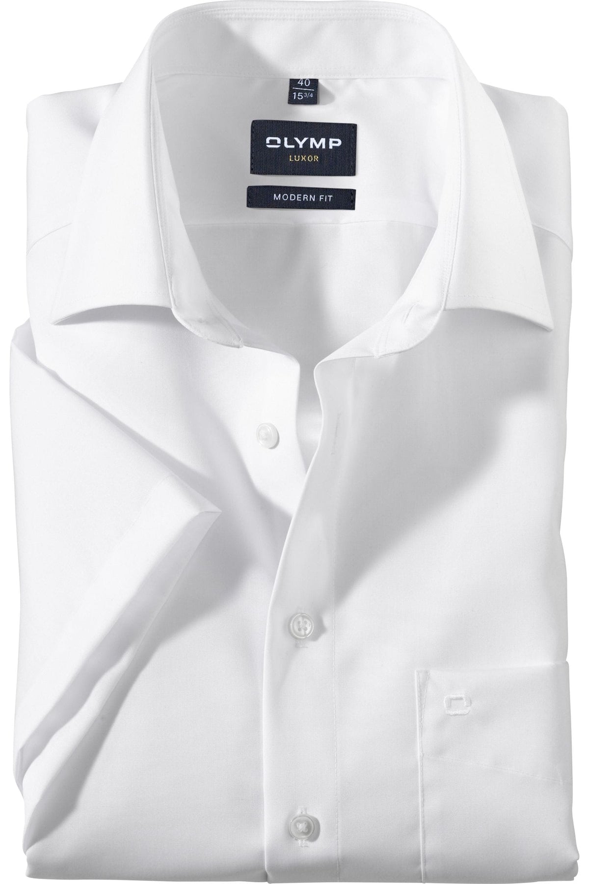 OLYMP Luxor Modern Fit Hemd weiss, Einfarbig