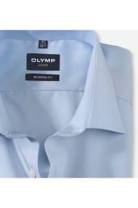 OLYMP Luxor Modern Fit Hemd blau, Einfarbig