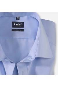 OLYMP Luxor Modern Fit Hemd bleu, Einfarbig
