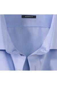 OLYMP Luxor Modern Fit Hemd bleu, Einfarbig