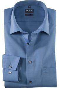 OLYMP Luxor Modern Fit Hemd blau, Einfarbig