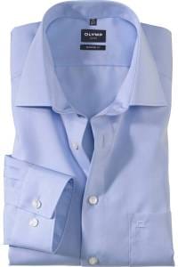 OLYMP Luxor Modern Fit Hemd bleu, Einfarbig