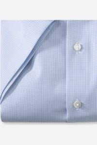 OLYMP Luxor Modern Fit Hemd bleu, Kariert
