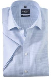 OLYMP Luxor Modern Fit Hemd bleu, Kariert