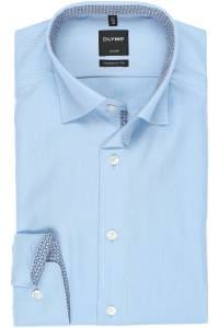 OLYMP Luxor Modern Fit Hemd bleu, Einfarbig