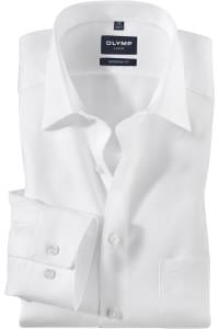 OLYMP Luxor Modern Fit Hemd weiss, Einfarbig