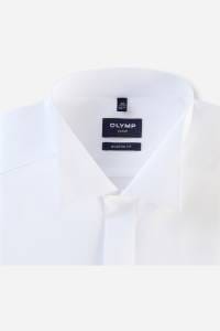OLYMP Luxor Modern Fit Galahemd weiss, Einfarbig