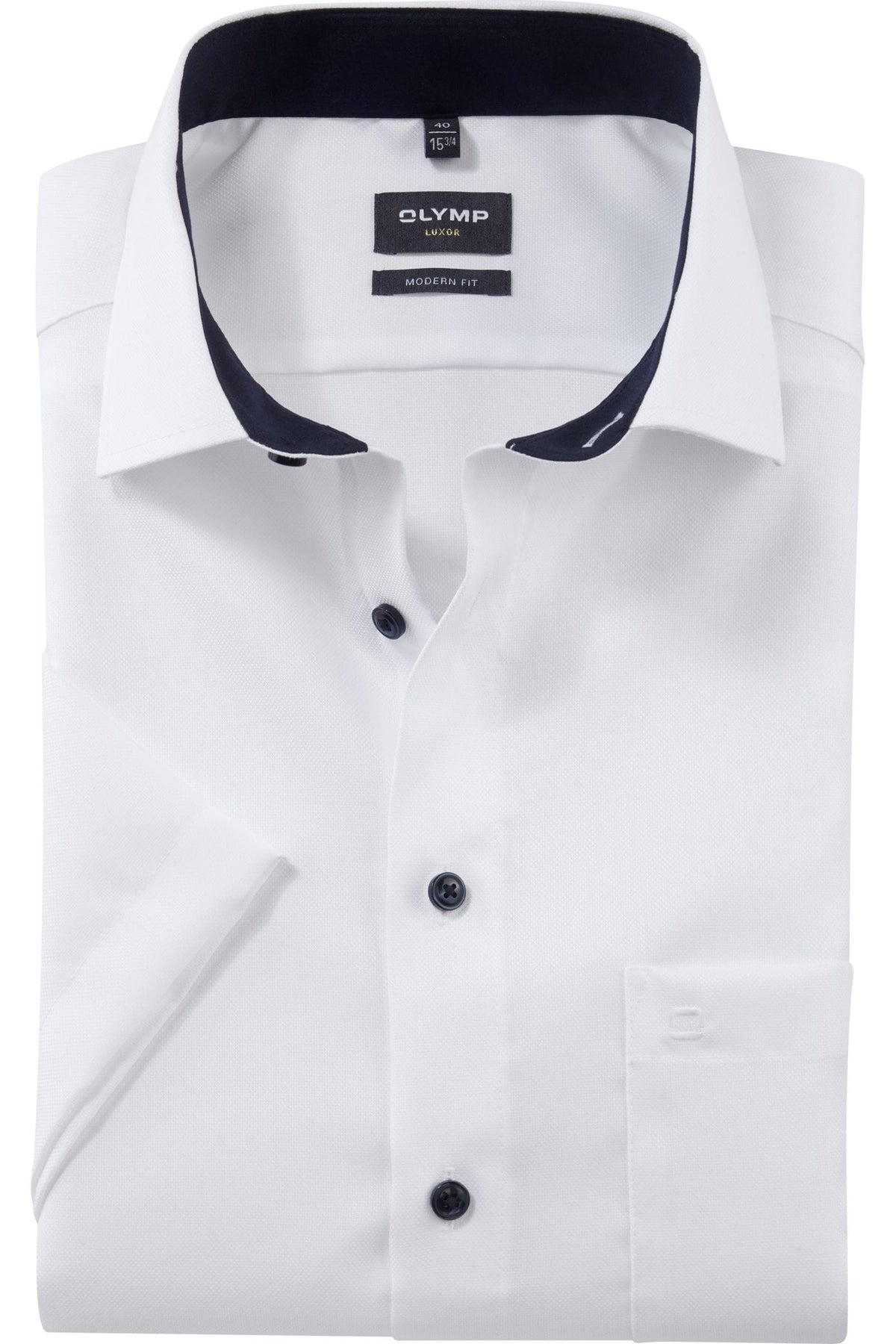OLYMP Luxor Modern Fit Hemd weiss, Einfarbig