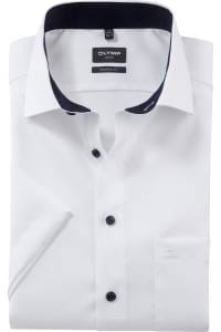 OLYMP Luxor Modern Fit Hemd weiss, Einfarbig