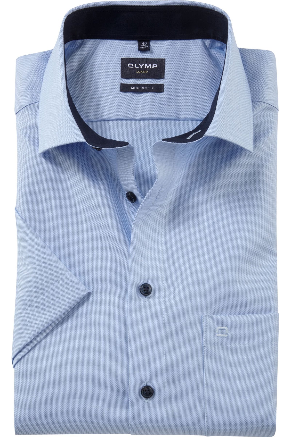 OLYMP Luxor Modern Fit Hemd hellblau, Einfarbig
