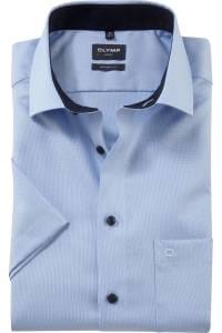 OLYMP Luxor Modern Fit Hemd hellblau, Einfarbig