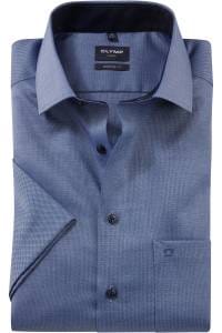 OLYMP Luxor Modern Fit Hemd marine, Gemustert