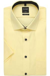 OLYMP Luxor Modern Fit Hemd gelb, Einfarbig