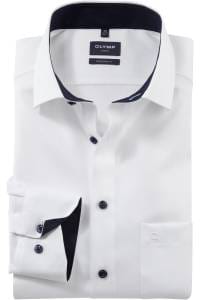 OLYMP Luxor Modern Fit Hemd weiss, Einfarbig