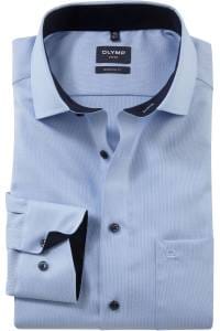 OLYMP Luxor Modern Fit Hemd hellblau, Einfarbig