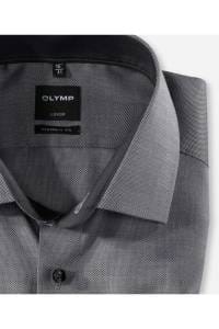 OLYMP Luxor Modern Fit Hemd schwarz, Einfarbig