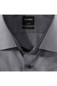 OLYMP Luxor Modern Fit Hemd schwarz, Einfarbig