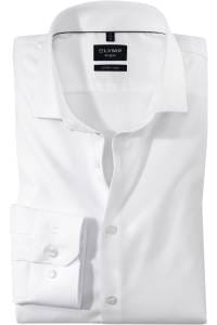 OLYMP No. Six Super Slim Hemd weiss, Gestreift