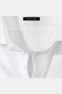 OLYMP No. Six Super Slim Hemd weiss, Gestreift
