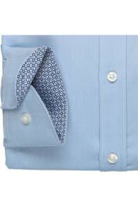 OLYMP Level Five Body Fit Hemd bleu, Einfarbig