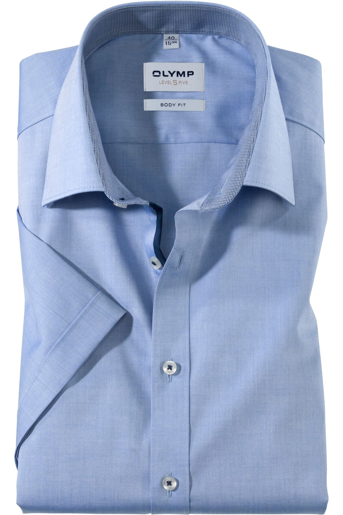 OLYMP Level Five Body Fit Hemd hellblau, Gestreift