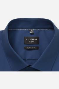 OLYMP No. Six Super Slim Hemd rauchblau, Einfarbig
