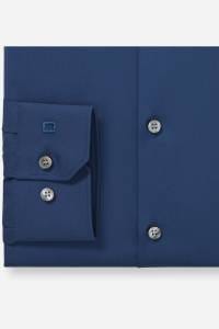 OLYMP No. Six Super Slim Hemd rauchblau, Einfarbig