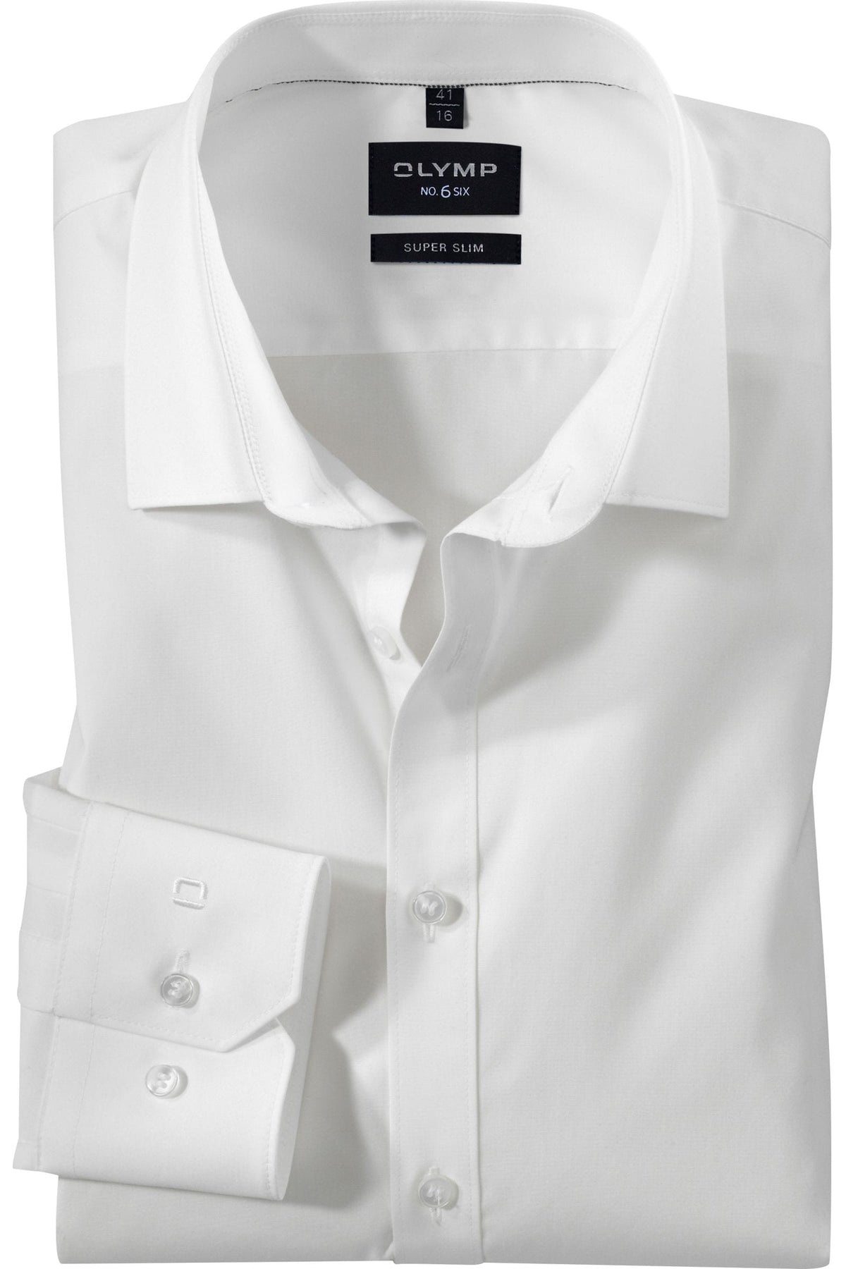 OLYMP No. Six Super Slim Hemd hellbeige, Einfarbig