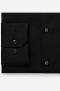 OLYMP No. Six Super Slim Hemd schwarz, Einfarbig