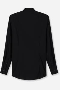 OLYMP No. Six Super Slim Hemd schwarz, Einfarbig