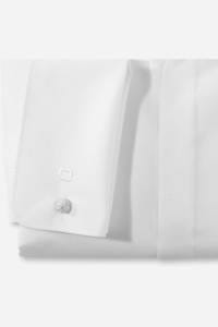 OLYMP No. Six Super Slim Galahemd weiss, Einfarbig