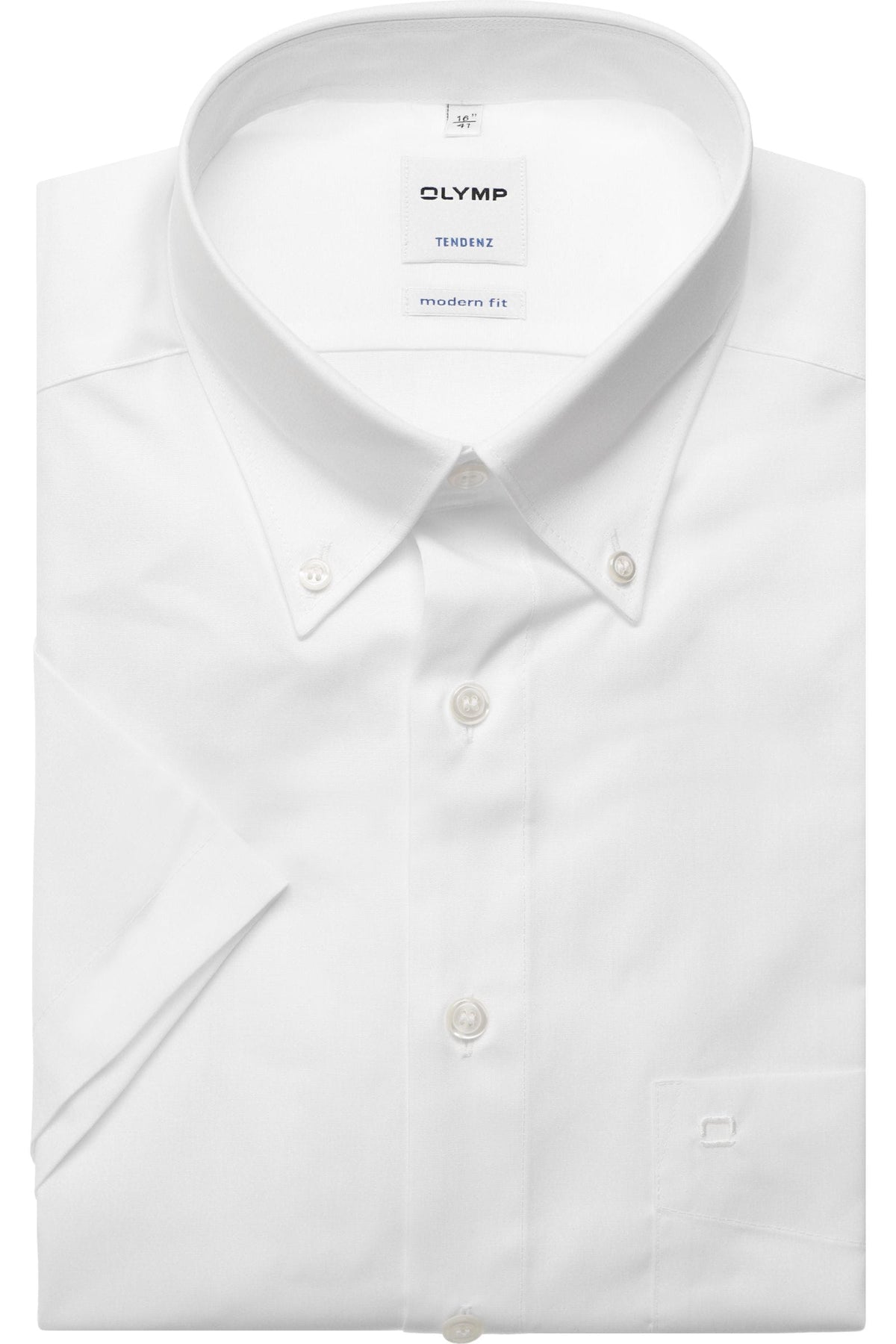 OLYMP Tendenz Modern Fit Hemd weiss, Einfarbig