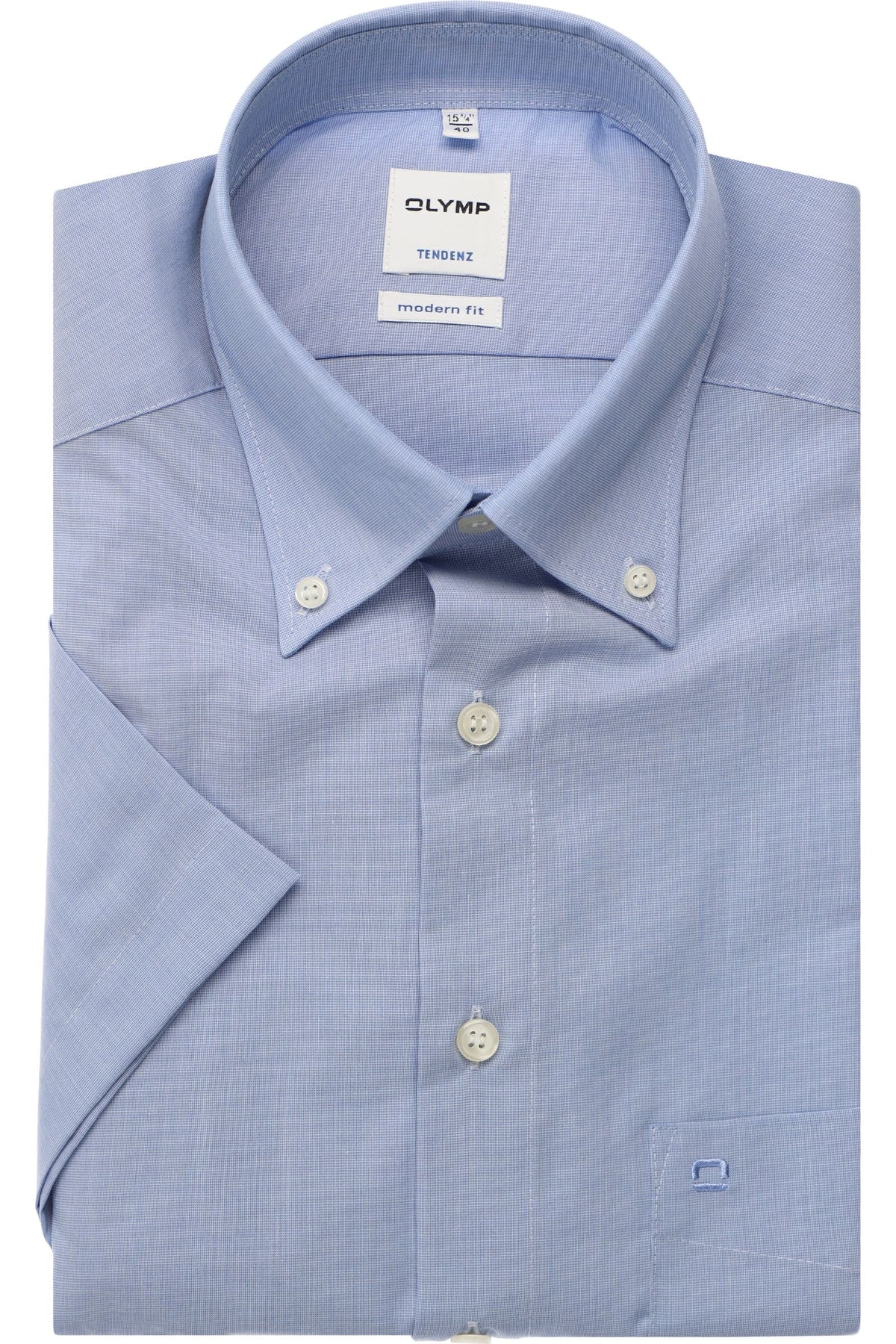 OLYMP Tendenz Modern Fit Hemd bleu, Einfarbig