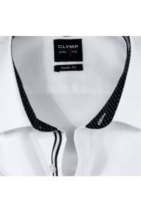 OLYMP Level Five Body Fit Hemd schwarz, Einfarbig