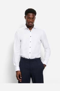 OLYMP Level Five Body Fit Hemd weiss, Faux-uni