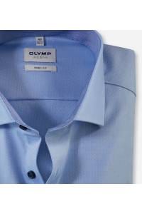 OLYMP Level Five Body Fit Hemd bleu, Faux-uni