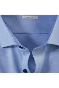 OLYMP Level Five Body Fit Hemd bleu, Faux-uni