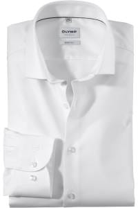 OLYMP Level Five Body Fit Hemd weiss, Einfarbig