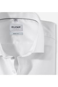 OLYMP Level Five Body Fit Hemd weiss, Einfarbig
