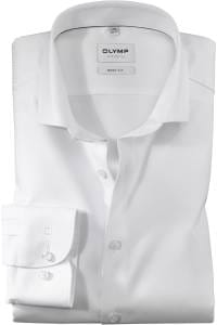 OLYMP Level Five Body Fit Hemd weiss, Gestreift